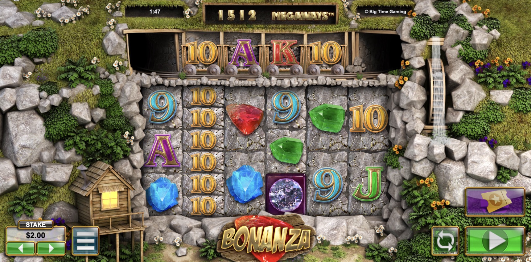   Bonanza Megaways  Big Time Gaming  Volna asino